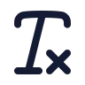 Text Clear icon preview