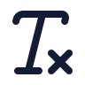 Text Clear icon preview