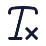 Text Clear icon preview