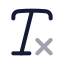 Textclear icon with twotone rounded style