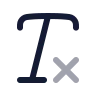 Text Clear icon preview