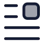 Textfirstlineleft icon with duotone standard style