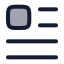 Textfirstlineright icon with duotone rounded style