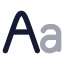 Textfont icon with bulk rounded style