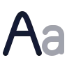 Text Font icon preview
