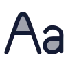 Text Font icon preview