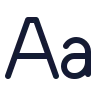 Text Font icon preview