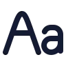 Text Font icon preview