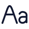 Text Font icon preview