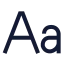 Textfont icon with stroke sharp style