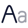 Text Font icon preview
