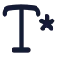 Textfootnote icon with solid rounded style