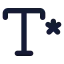Textfootnote icon with solid standard style