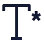 Textfootnote icon with stroke sharp style
