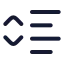 Textindent icon with stroke rounded style
