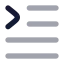 Textindent icon with bulk rounded style