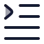 Textindent icon with duotone rounded style