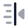 Text Indent Less icon preview
