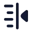 Textindentless icon with solid rounded style