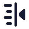 Text Indent Less icon preview