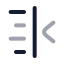 Textindentless icon with twotone rounded style