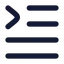 Textindent icon with solid rounded style