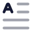 Textinitial icon with bulk rounded style