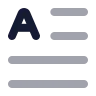 Text Initial icon preview