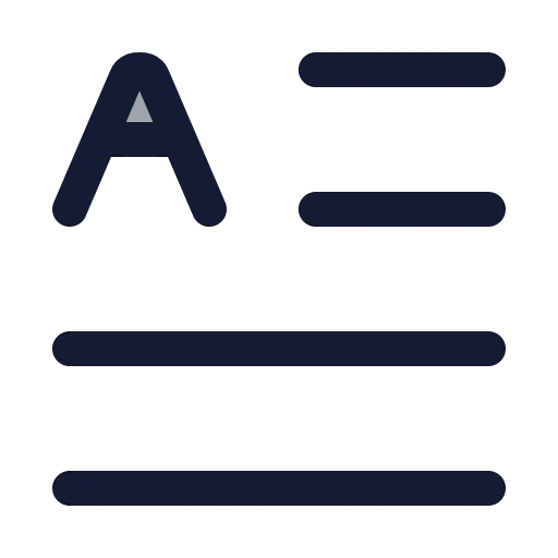 Text Initial Icon in Duotone Rounded style