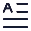 Textinitial icon with duotone standard style