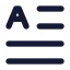 Textinitial icon with solid standard style