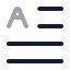 Textinitial icon with twotone rounded style