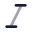Textitalic icon with bulk rounded style