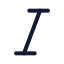 Textitalic icon with duotone standard style