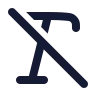 Text Italic Slash icon preview