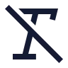 Text Italic Slash icon preview