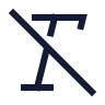 Text Italic Slash icon preview