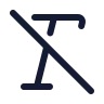 Text Italic Slash icon preview