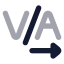 Textkerning icon with bulk rounded style
