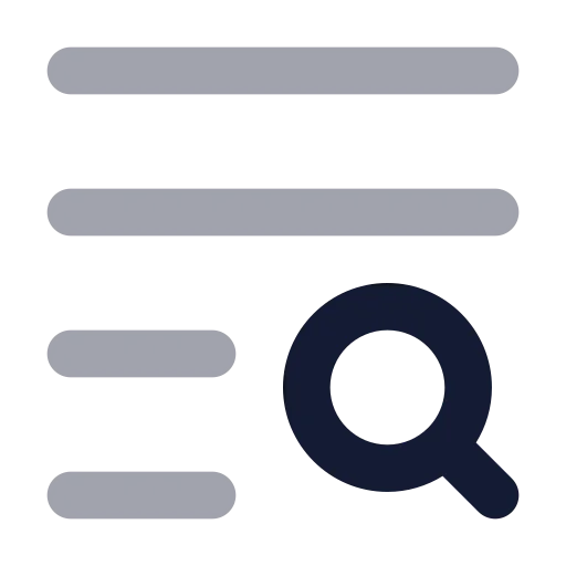 Text Search Icon in Bulk Rounded style