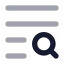 Textsearch icon with bulk rounded style