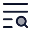 Textsearch icon with duotone rounded style