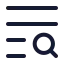 Textsearch icon with stroke rounded style