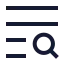 Textsearch icon with stroke sharp style