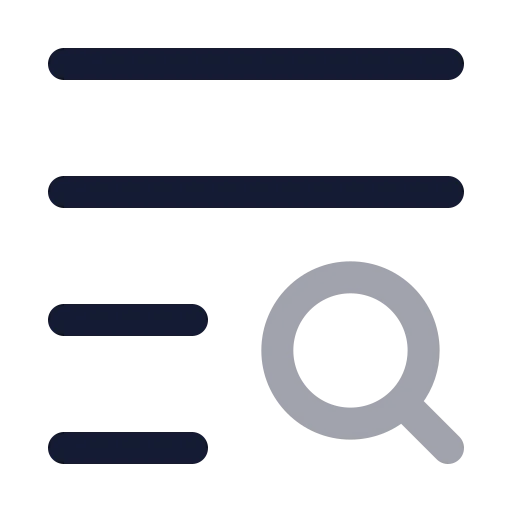 Text Search Icon in Twotone Rounded style