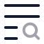 Textsearch icon with twotone rounded style