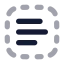 Textselect icon with bulk rounded style