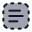 Textselect icon with duotone rounded style