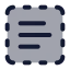 Textselect icon with duotone standard style