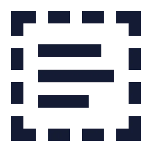 Text Select Icon in Solid Sharp style